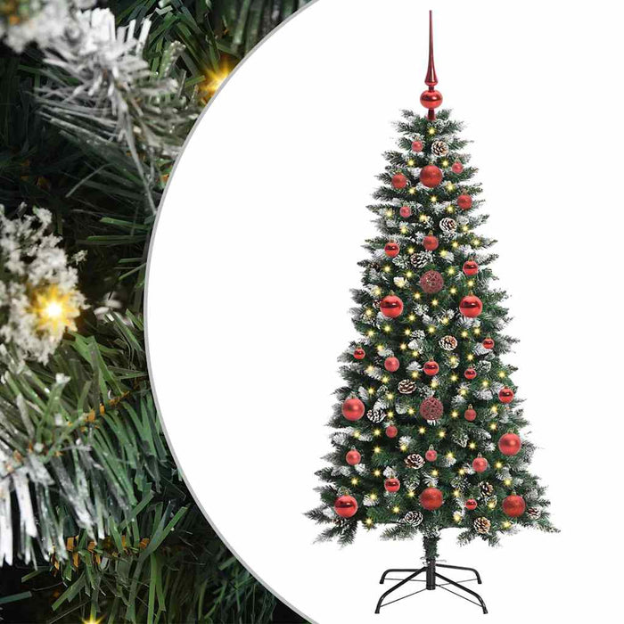 Brad de Crăciun artificial cu 150 LED Verde 50 x 50 x 120 cm - WALTI WALTI