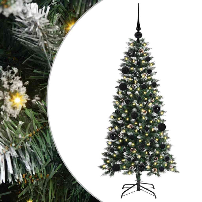 Brad de Crăciun artificial cu 150 LED Verde 55 x 55 x 120 cm - WALTI WALTI