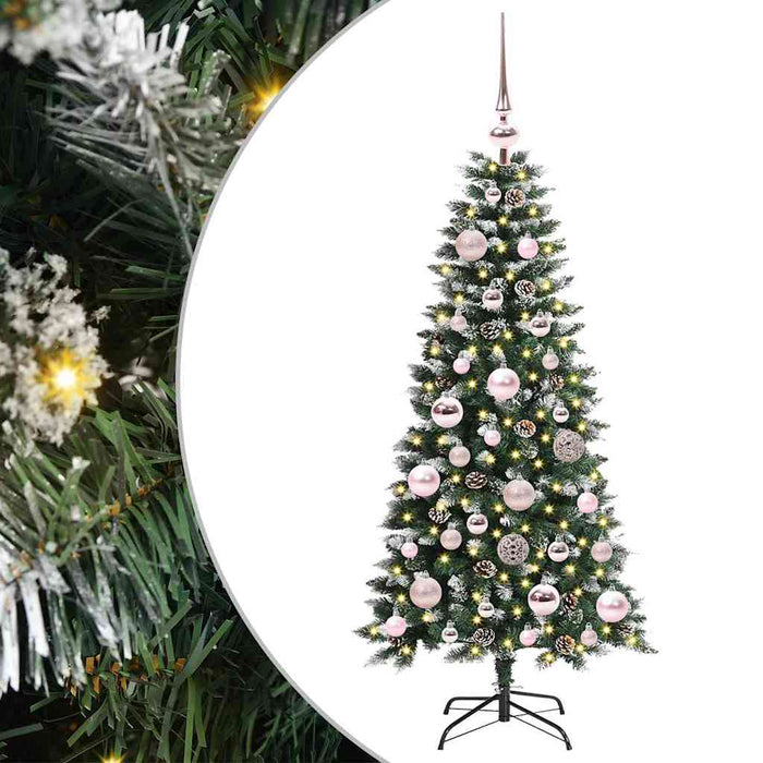 Brad de Crăciun artificial cu 150 LED Verde 55 x 55 x 120 cm - WALTI WALTI
