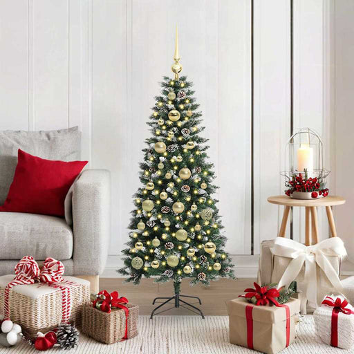 Brad de Crăciun artificial cu 150 LED Verde 55 x 55 x 120 cm - WALTI WALTI