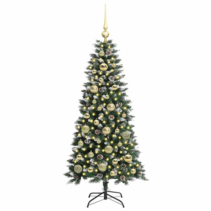 Brad de Crăciun artificial cu 150 LED Verde 55 x 55 x 120 cm - WALTI WALTI