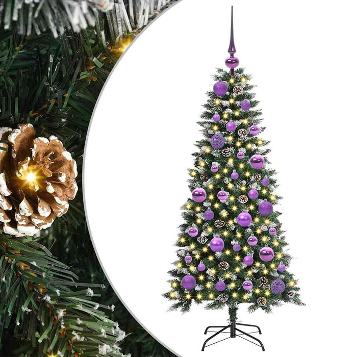 Brad de Crăciun artificial cu 150 LED Verde 55 x 55 x 120 cm - WALTI WALTI