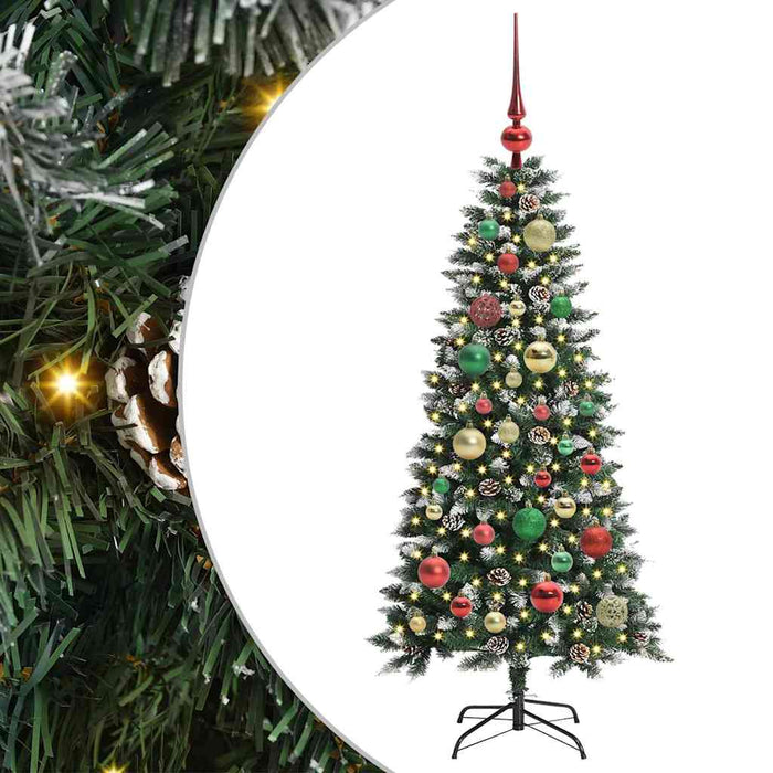 Brad de Crăciun artificial cu 150 LED Verde 55 x 55 x 120 cm - WALTI WALTI