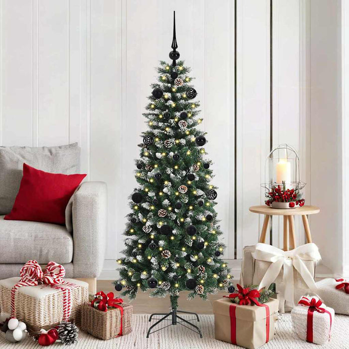 Brad de Crăciun artificial cu 150 LED Verde 66 x 66 x 150 cm - WALTI WALTI
