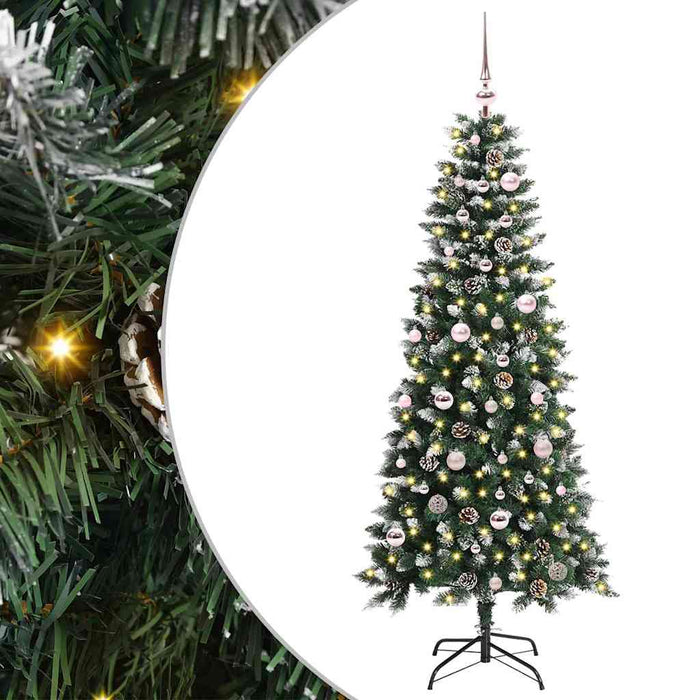 Brad de Crăciun artificial cu 150 LED Verde 66 x 66 x 150 cm - WALTI WALTI