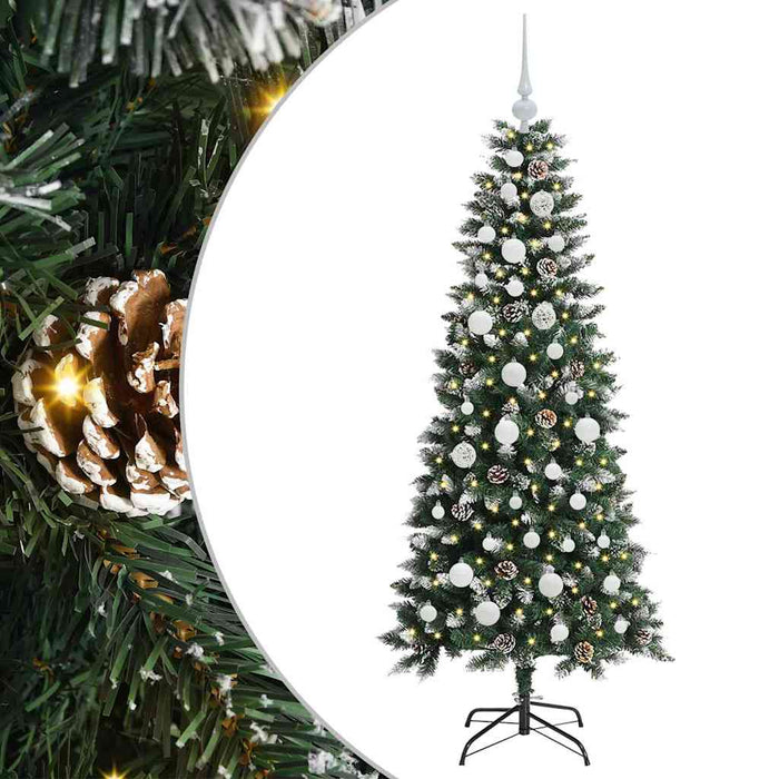 Brad de Crăciun artificial cu 150 LED Verde 66 x 66 x 150 cm - WALTI WALTI