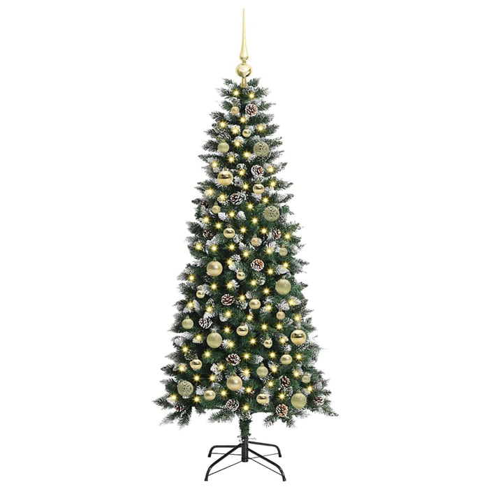 Brad de Crăciun artificial cu 150 LED Verde 66 x 66 x 150 cm - WALTI WALTI