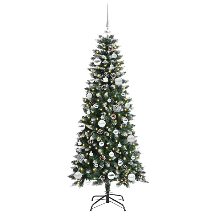 Brad de Crăciun artificial cu 150 LED Verde 66 x 66 x 150 cm - WALTI WALTI