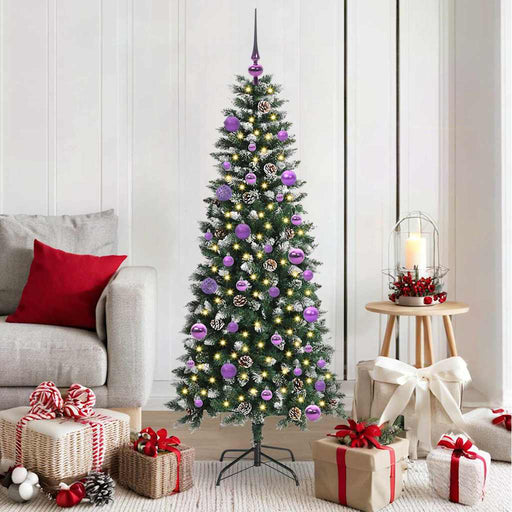 Brad de Crăciun artificial cu 150 LED Verde 66 x 66 x 150 cm - WALTI WALTI
