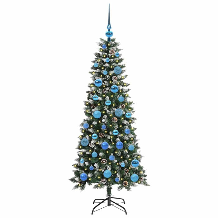 Brad de Crăciun artificial cu 150 LED Verde 66 x 66 x 150 cm - WALTI WALTI