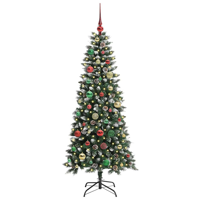 Brad de Crăciun artificial cu 150 LED Verde 66 x 66 x 150 cm - WALTI WALTI