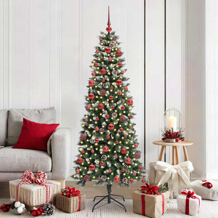 Brad de Crăciun artificial cu 300 LED Verde 76 x 76 x 180 cm - WALTI WALTI