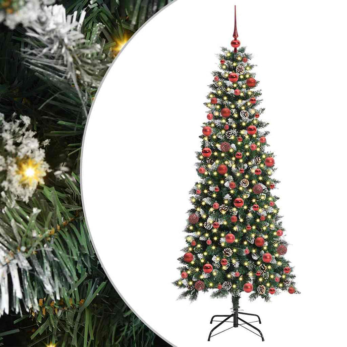 Brad de Crăciun artificial cu 300 LED Verde 76 x 76 x 180 cm - WALTI WALTI