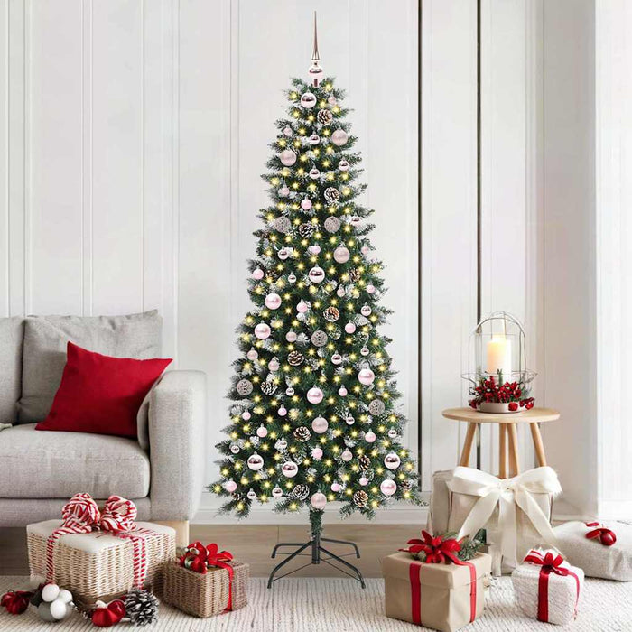 Brad de Crăciun artificial cu 300 LED Verde 76 x 76 x 180 cm - WALTI WALTI