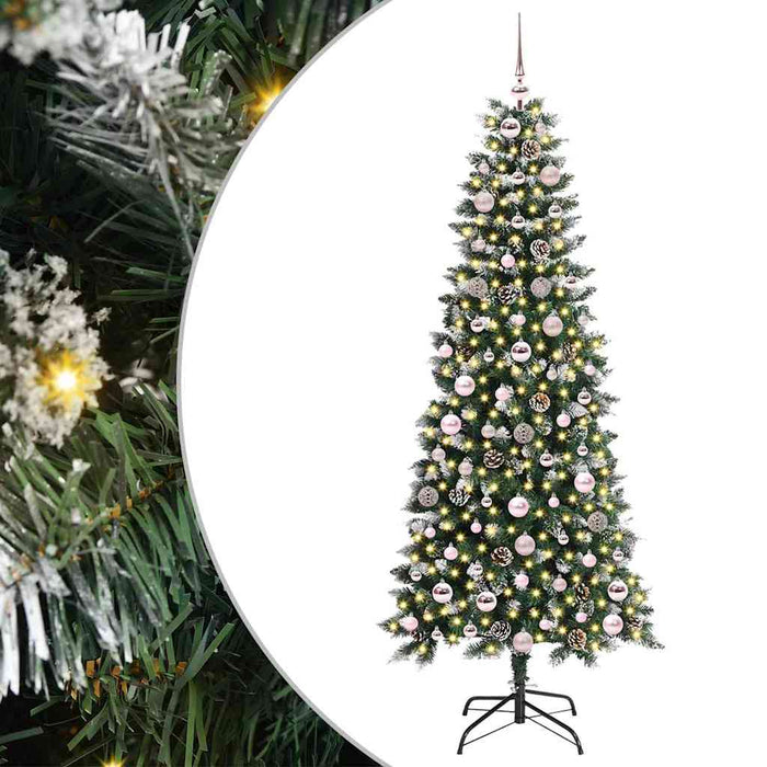 Brad de Crăciun artificial cu 300 LED Verde 76 x 76 x 180 cm - WALTI WALTI
