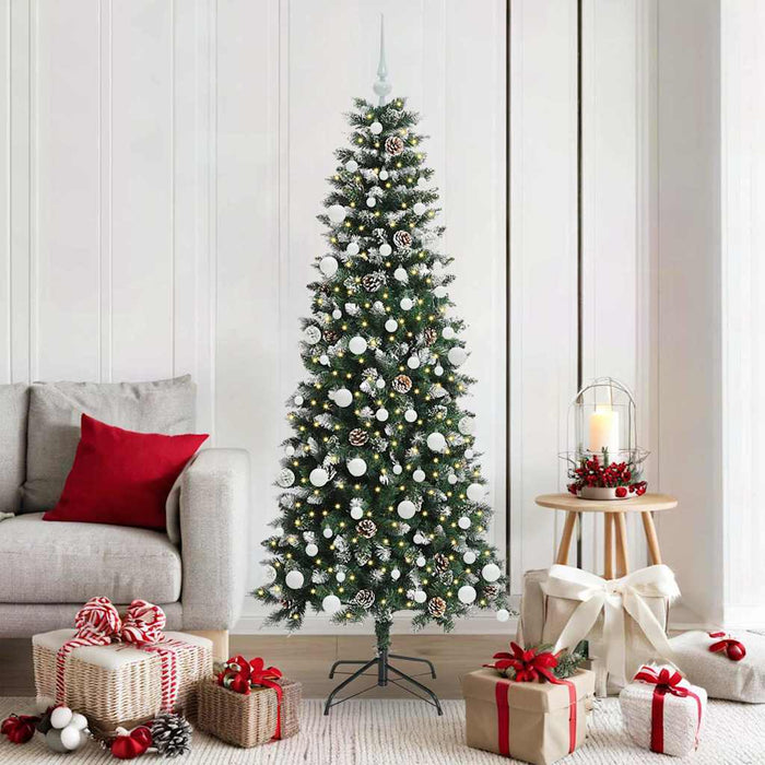 Brad de Crăciun artificial cu 300 LED Verde 76 x 76 x 180 cm - WALTI WALTI