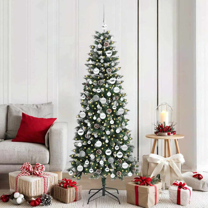 Brad de Crăciun artificial cu 300 LED Verde 76 x 76 x 180 cm - WALTI WALTI