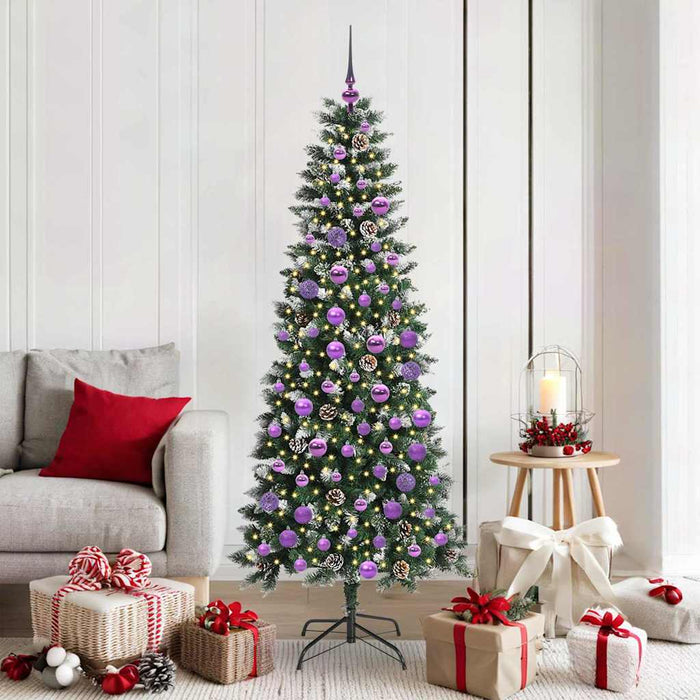 Brad de Crăciun artificial cu 300 LED Verde 76 x 76 x 180 cm - WALTI WALTI