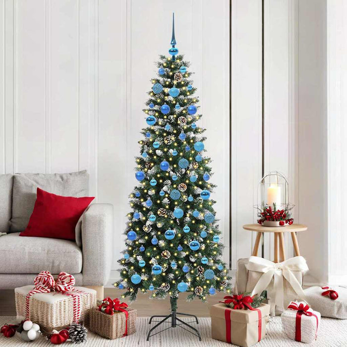 Brad de Crăciun artificial cu 300 LED Verde 76 x 76 x 180 cm - WALTI WALTI