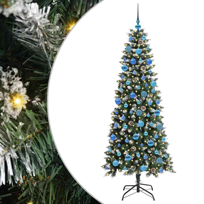 Brad de Crăciun artificial cu 300 LED Verde 76 x 76 x 180 cm - WALTI WALTI