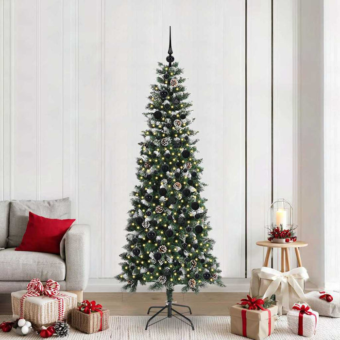 Brad de Crăciun artificial cu 300 LED Verde 86 x 86 x 210 cm - WALTI WALTI