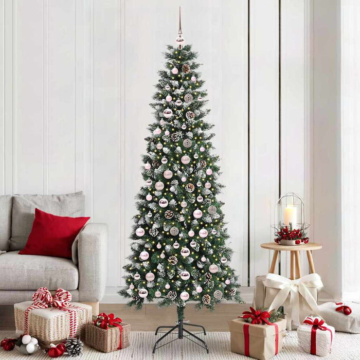 Brad de Crăciun artificial cu 300 LED Verde 86 x 86 x 210 cm - WALTI WALTI