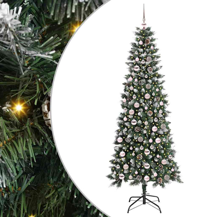Brad de Crăciun artificial cu 300 LED Verde 86 x 86 x 210 cm - WALTI WALTI