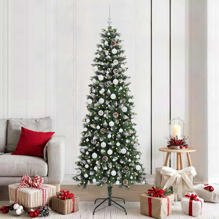 Brad de Crăciun artificial cu 300 LED Verde 86 x 86 x 210 cm - WALTI WALTI
