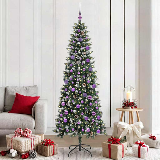 Brad de Crăciun artificial cu 300 LED Verde 86 x 86 x 210 cm - WALTI WALTI