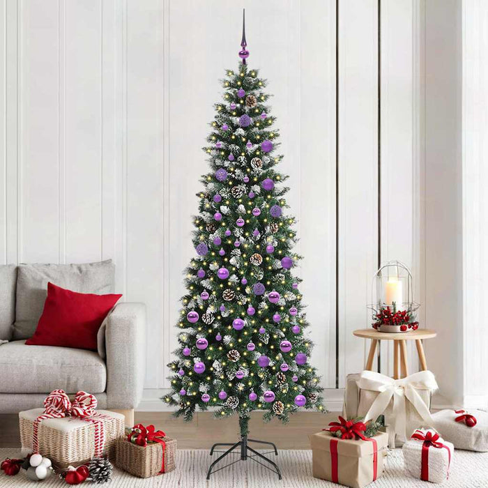 Brad de Crăciun artificial cu 300 LED Verde 86 x 86 x 210 cm - WALTI WALTI