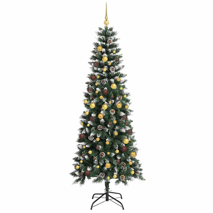 Brad de Crăciun artificial Verde 240 cm PVC și Plastic și Oțel WALTI