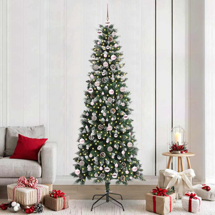 Brad de Crăciun artificial cu 300 LED Verde 96 x 96 x 240 cm - WALTI WALTI