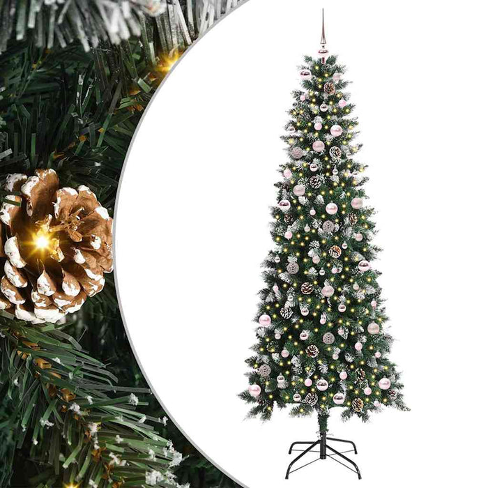 Brad de Crăciun artificial cu 300 LED Verde 96 x 96 x 240 cm - WALTI WALTI