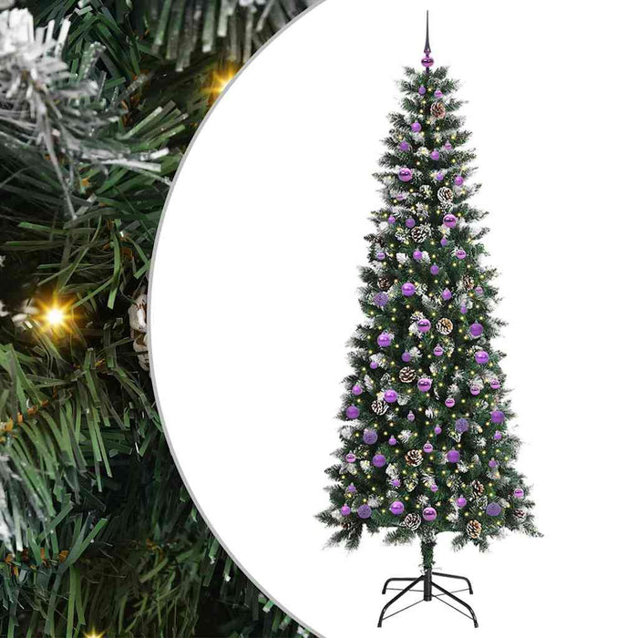 Brad de Crăciun artificial cu 300 LED Verde 96 x 96 x 240 cm - WALTI WALTI