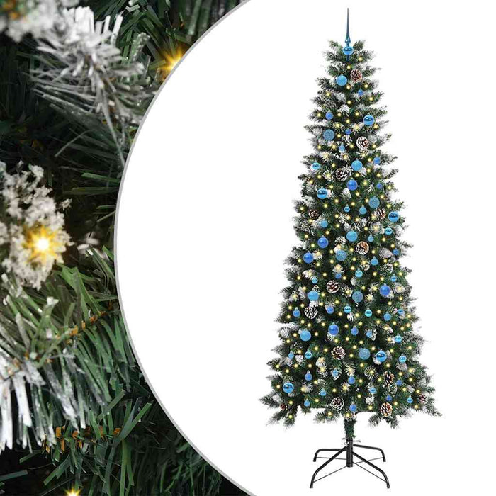 Brad de Crăciun artificial cu 300 LED Verde 96 x 96 x 240 cm - WALTI WALTI