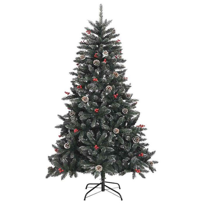 Brad de Crăciun artificial Verde 120 cm PVC și Plastic și Oțel WALTI