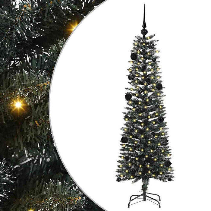 Brad de Crăciun artificial cu 150 LED Verde 43 x 43 x 150 cm - WALTI WALTI