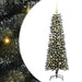 Brad de Crăciun artificial cu 150 LED Verde 43 x 43 x 150 cm - WALTI WALTI