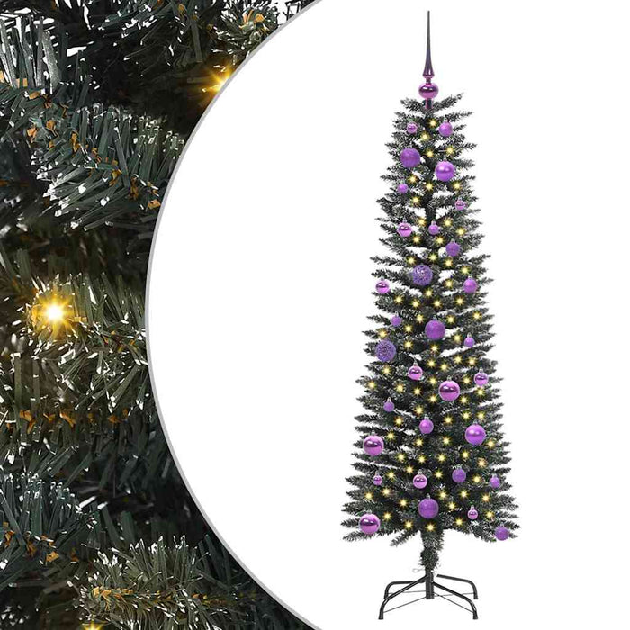 Brad de Crăciun artificial cu 150 LED Verde 43 x 43 x 150 cm - WALTI WALTI