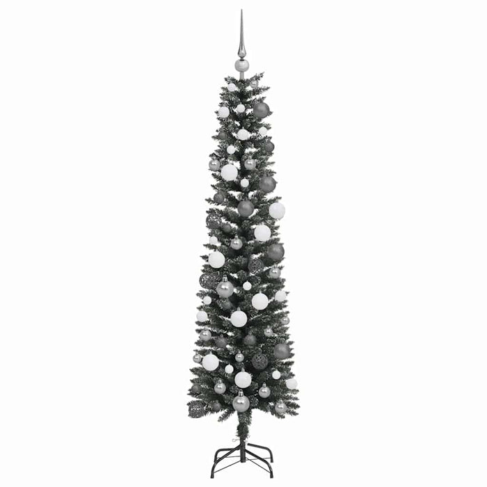 Brad de Crăciun artificial Verde 180 cm PVC și Plastic și Oțel - WALTI WALTI