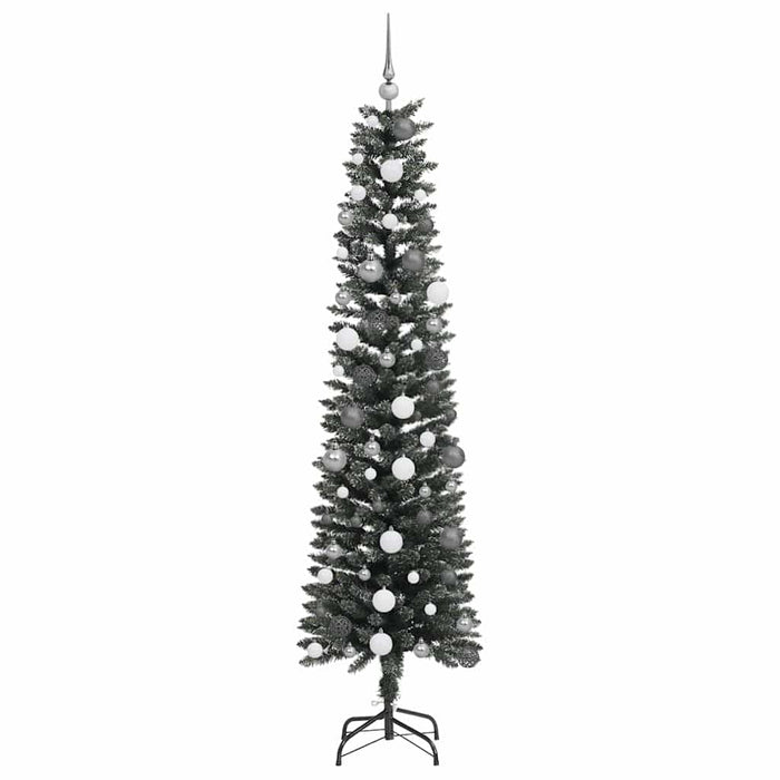 Brad de Crăciun artificial Verde 210 cm PVC și Plastic și Oțel - WALTI WALTI