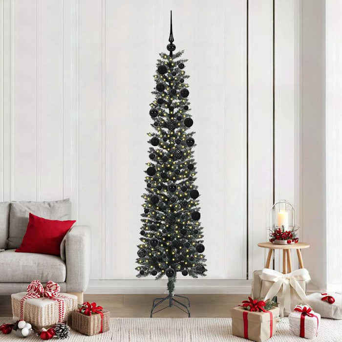 Brad de Crăciun artificial cu 300 LED Verde 58 x 58 x 210 cm - WALTI WALTI