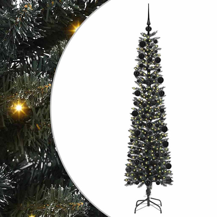 Brad de Crăciun artificial cu 300 LED Verde 58 x 58 x 210 cm - WALTI WALTI