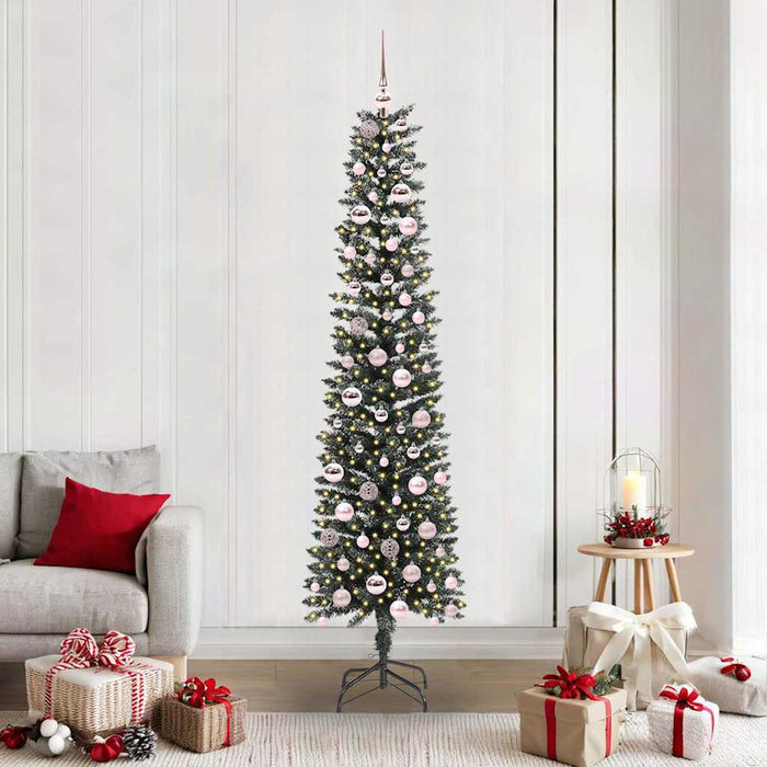 Brad de Crăciun artificial cu 300 LED Verde 58 x 58 x 210 cm - WALTI WALTI