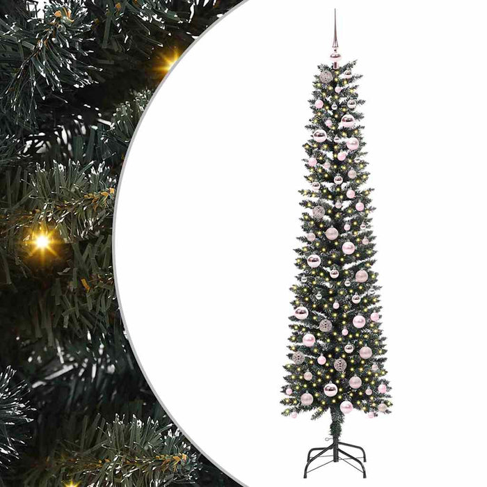 Brad de Crăciun artificial cu 300 LED Verde 58 x 58 x 210 cm - WALTI WALTI