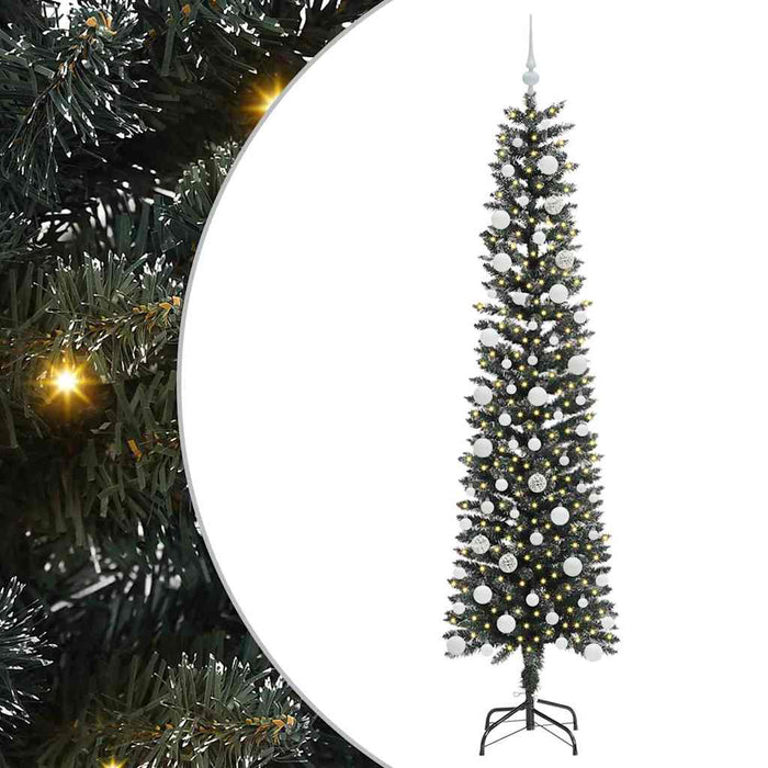 Brad de Crăciun artificial cu 300 LED Verde 58 x 58 x 210 cm - WALTI WALTI