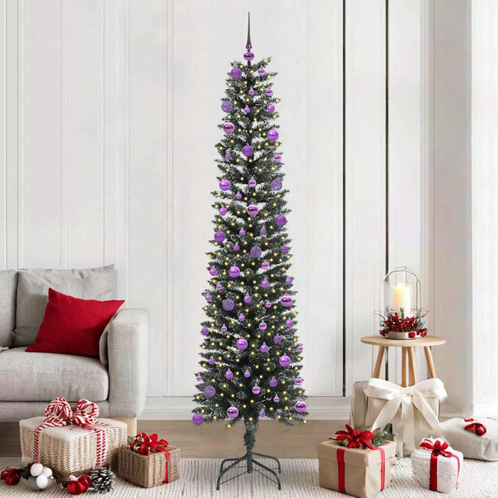 Brad de Crăciun artificial cu 300 LED Verde 58 x 58 x 210 cm - WALTI WALTI