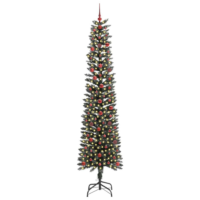 Brad de Crăciun artificial Verde 240 cm PVC și Plastic și Oțel WALTI