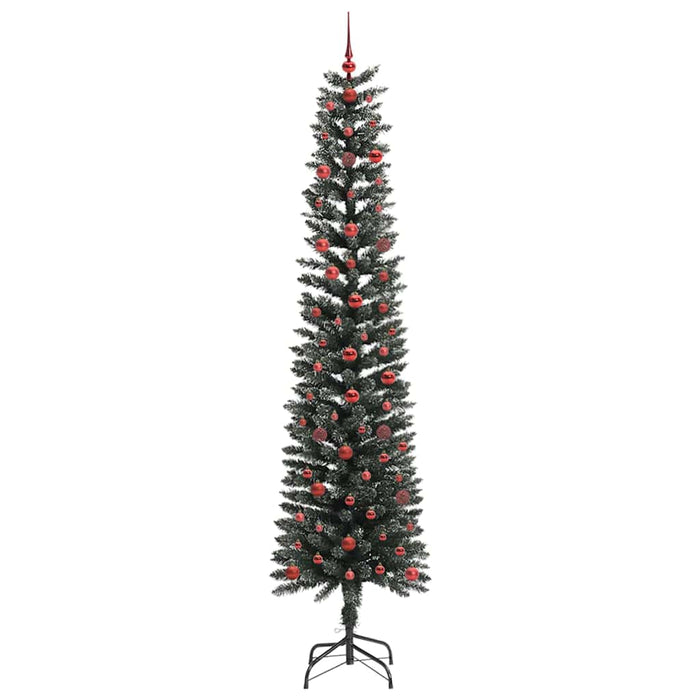 Brad de Crăciun artificial Verde 240 cm PVC și Plastic și Oțel WALTI