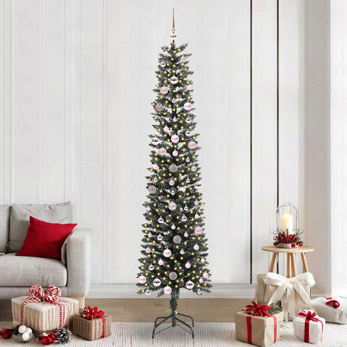 Brad de Crăciun artificial cu 300 LED Verde 58 x 58 x 240 cm - WALTI WALTI